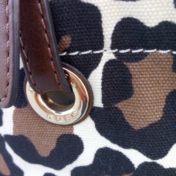 Michael Kors large  cavas leopard tote bag - Picture 3 of 10